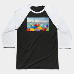 Rain in Paris Baseball T-Shirt